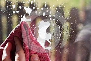 Cleaning windows in the spring