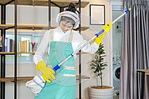 Cleanliness concept of maid service