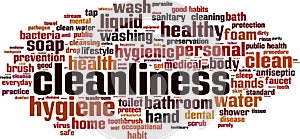 Cleanliness word cloud