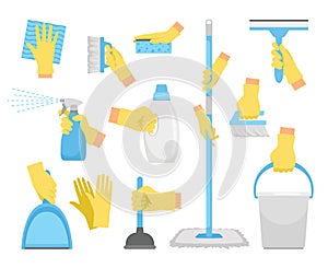 Cleanning tools with hands