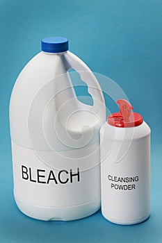 Cleansing powder and bleach photo