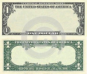 Clear 1 dollar banknote pattern