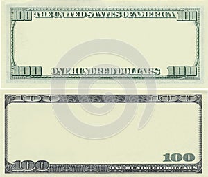 Clear 100 dollar banknote pattern photo