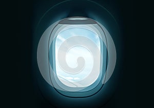 Clear Airplane Window Porthole