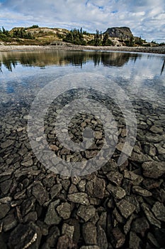 Clear alpine lake