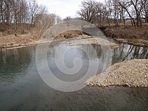 Clear babbling creek of Butler County