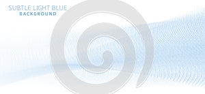 Clear background with thin soft blue curved lines. Subtle vector pattern