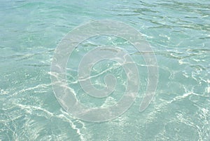 Clear blue ocean water