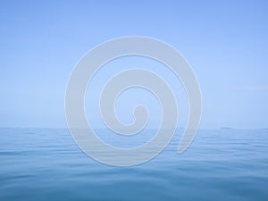 Clear blue sea and sky background