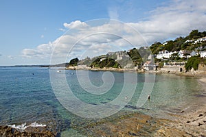 Clear blue sea St Mawes Cornwall Roseland Peninsula photo