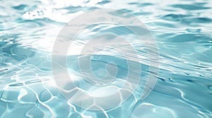 Serene Aqua Water Surface Texture: A Close-Up View