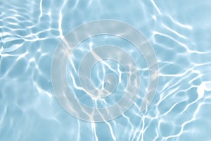 Blue water wave texture or natural ripple background