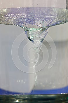 Clear colorless liquid mixing in magnetic stirrer