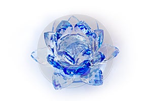 Clear Crystal Lotus Blossom Flower