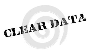 Clear Data rubber stamp photo