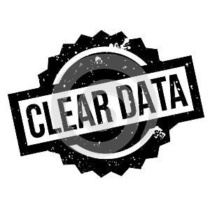 Clear Data rubber stamp photo