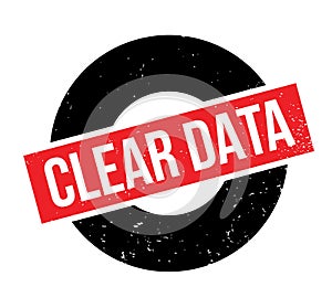 Clear Data rubber stamp photo