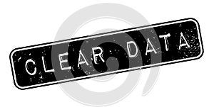 Clear Data rubber stamp photo
