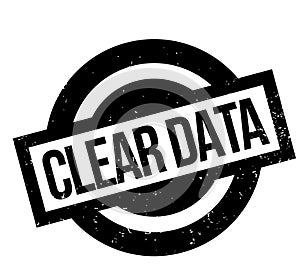 Clear Data rubber stamp photo