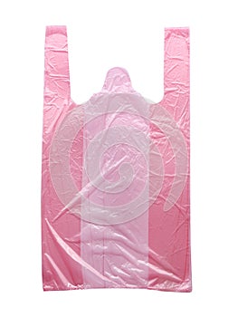 Clear disposable plastic bag