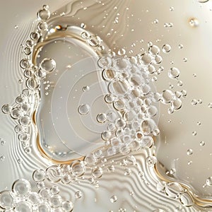 Clear gel serum texture. Liquid skincare cream background