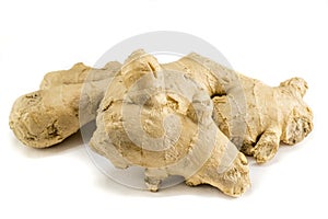 Clear ginger with white backgorund