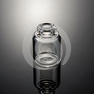 Background is a gradient of dark to light gray adding depth and