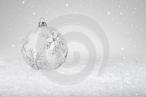 Clear Glass Christmas Bauble