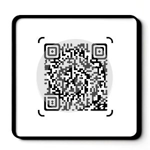 QR Code on White Background