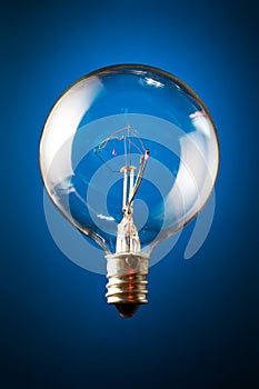 Clear incandescent bulb photo