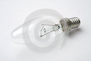 Clear incandescent light bulb