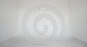 Clear light white wall empty photo studio
