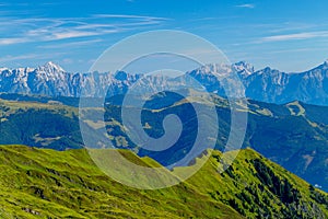 A Clear and Long View of the Rugged Alpine Peaks in the Hohe Tauern