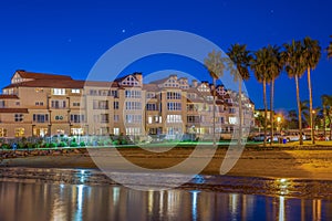 clear night in Coronado island