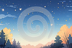 clear night sky revealing visible constellations