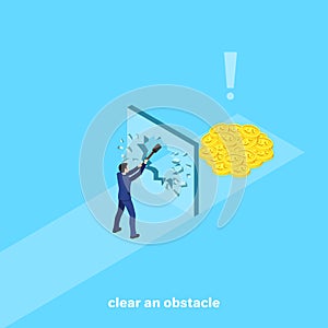 clear an obstacle