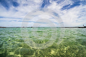 Clear ocean water at Playa del Caleton Blanco (Orzola).