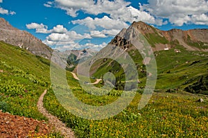 Clear Path Down the Mountain Trail