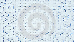 Clear pattern abstract background hexagon white, wallpaper futuristic