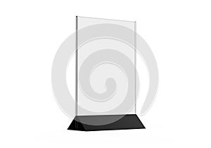 Clear plastic and acrylic table talkers promotional upright menu table tent top sign holder 11x8 table menu card display stand pic