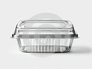 clear plastic food container