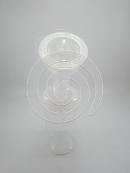 Clear plastic silicone breast pump