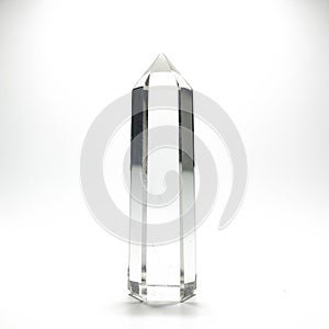 Minimalist backdrop accentuates the crystal s natural beauty and