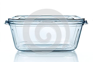 Empty Clear Plastic Food Container