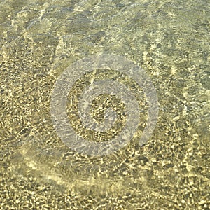 Clear sea water