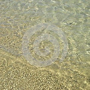 Clear sea water