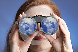 Clear sighted woman photo