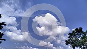 Clear sky this afternoon, clean white and blue, background sky, blue-sky, higt, sun, lights, cloud, cloudy, natur