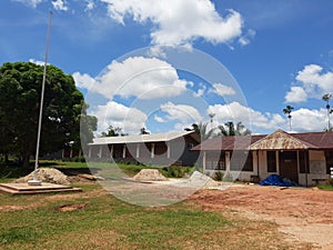 CLEAR SKY OVER THE SCHOOL