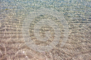 Clear soft rippled water surface background
